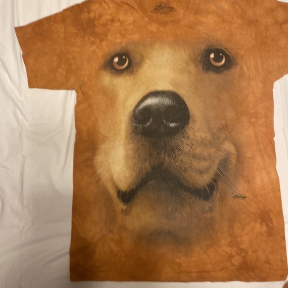 THE MOUNTAIN WOMEN SIZE M DOG PRINT T-SHIRT SIZE M - Picture 2 of 8
